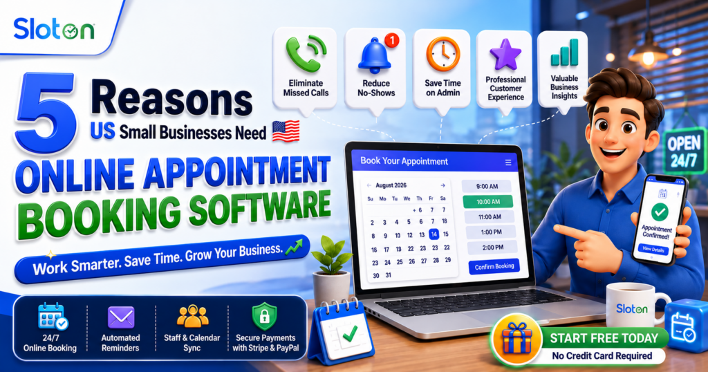 5 Reasons US Small Businesses Need Online Appointment Booking Software